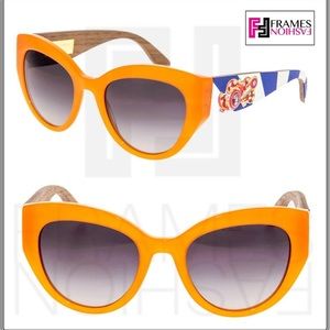 Brand new! DOLCE & GABBANA Orange Wood Sunglasses